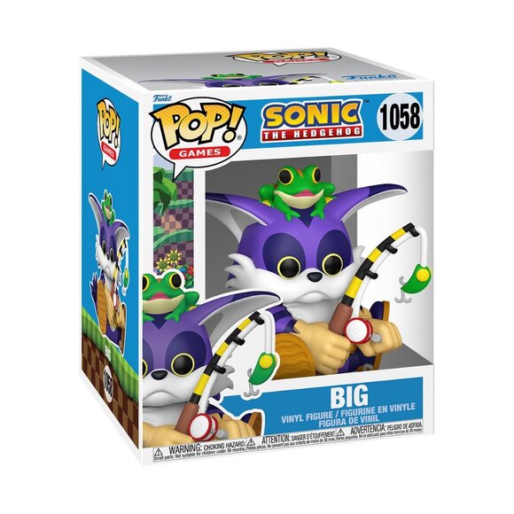 New - Sonic the Hedgehog Big the Cat: 6-Inch Funko Pop! Vinyl Figure #1058 - Picture 1 of 1